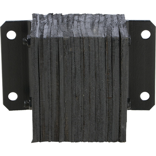 Laminated Dock Bumper, Horizontal, Rubber, 12" W x 6" D x 10" H Meunier Outillage Industriel