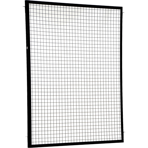 Adjustable Perimeter Guard Panel, 6' H x 5' W, Black Meunier Outillage Industriel