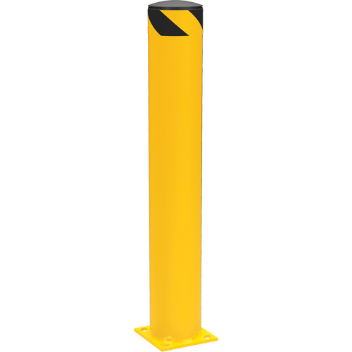 Safety Pipe Bollard, Steel, 42" H x 6-5/8" W, Yellow Meunier Outillage Industriel