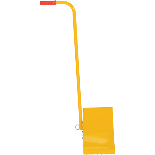 Ergo Handle Wheel Chock, Steel, Yellow, 8" W x 10-3/4" D x 9-1/8" H Meunier Outillage Industriel