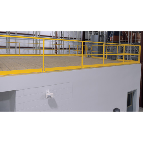 Barri&egrave;re de s&eacute;curit&eacute; pour mezzanine, 68-1/2" lo x 42" ha, 80-1/16" &eacute;lev&eacute;e, Jaune Meunier Outillage Industriel