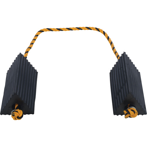 Airline Wheel Chock, 5" x 10" x 4-1/2", Black Meunier Outillage Industriel
