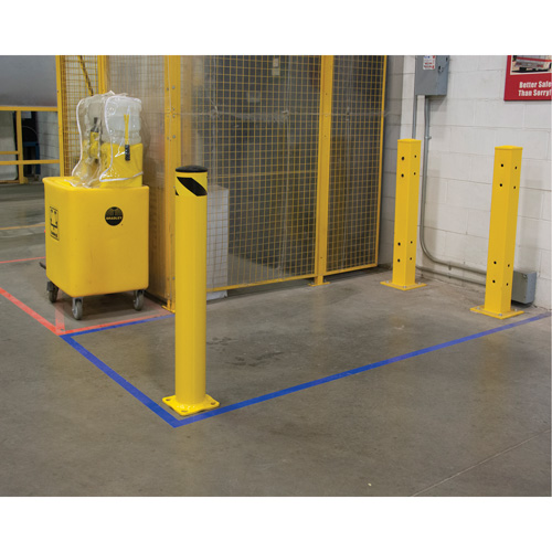 Butoir de s&eacute;curit&eacute;, Acier, 42" h x 5-1/2" la, Jaune Meunier Outillage Industriel