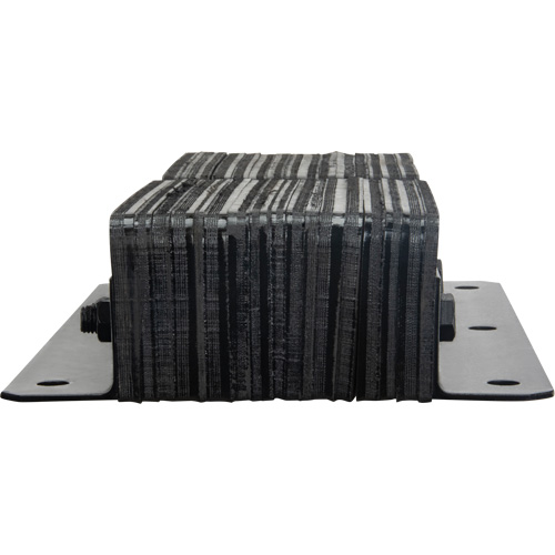 Laminated Dock Bumpers, Vertical, Rubber, 11" W x 4" D x 24" H Meunier Outillage Industriel