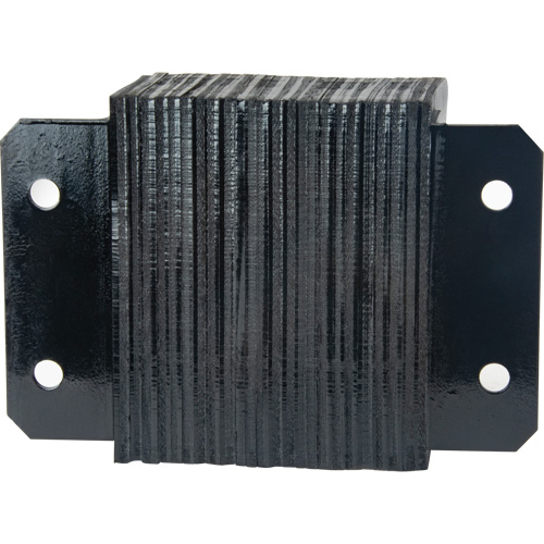 Laminated Dock Bumpers, Horizontal, Rubber, 12" W x 6" D x 10" H Meunier Outillage Industriel