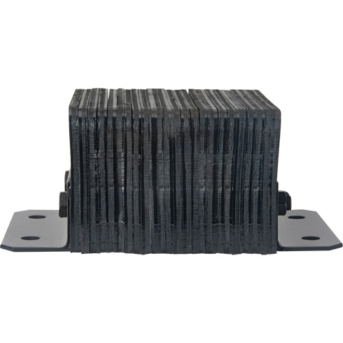 Laminated Dock Bumpers, Horizontal, Rubber, 12" W x 6" D x 10" H Meunier Outillage Industriel