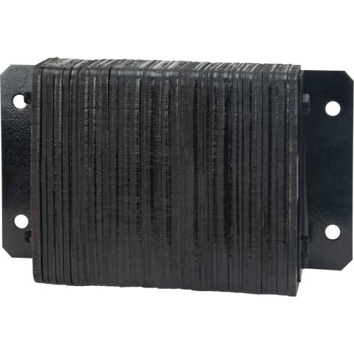 Laminated Dock Bumpers, Horizontal, Rubber, 18" W x 4" D x 12" H Meunier Outillage Industriel
