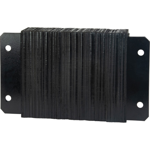 Laminated Dock Bumpers, Horizontal, Rubber, 18" W x 4" D x 12" H Meunier Outillage Industriel