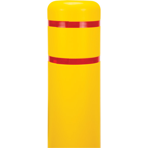 Polyethylene Bollard Cover, 6-5/8" Dia. x 52" L, Red/Yellow Meunier Outillage Industriel