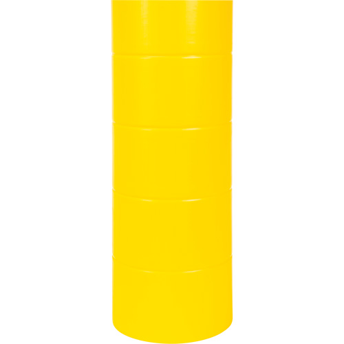 Capuchon en poly&eacute;thyl&egrave;ne pour borne de protection, 6-5/8" dia. x 60" l, Rouge/Jaune Meunier Outillage Industriel