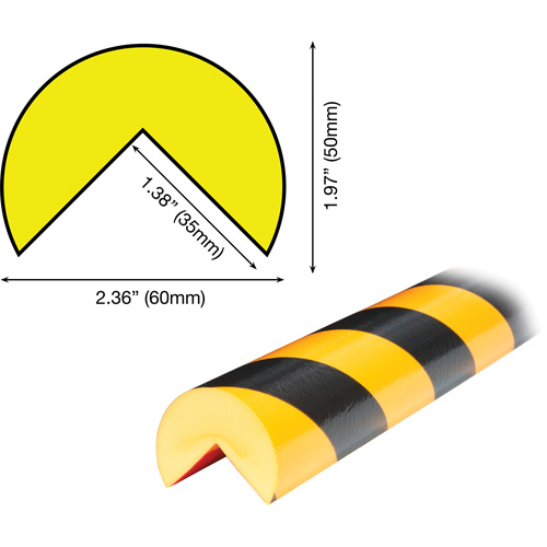 A Plus Profile 1M Corner Protection Bumper Guard Meunier Outillage Industriel