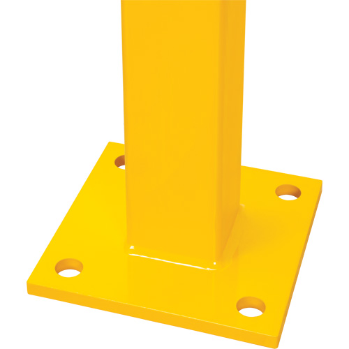 End Post for Light-Duty Guard Rails, Steel, 42" H, Safety Yellow Meunier Outillage Industriel