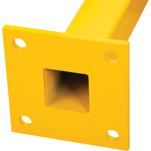 End Post for Light-Duty Guard Rails, Steel, 42" H, Safety Yellow Meunier Outillage Industriel