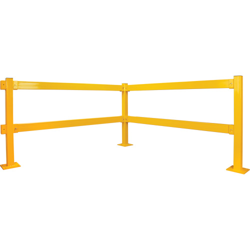 End Post for Light-Duty Guard Rails, Steel, 42" H, Safety Yellow Meunier Outillage Industriel