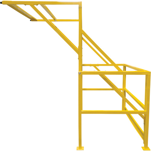 Barri&egrave;re de s&eacute;curit&eacute; pour mezzanine, 70" lo x 77" ha, 78" &eacute;lev&eacute;e, Jaune Meunier Outillage Industriel