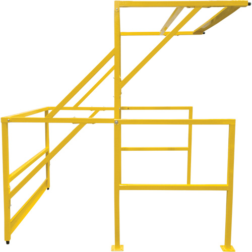 Barri&egrave;re de s&eacute;curit&eacute; pour mezzanine, 70" lo x 77" ha, 78" &eacute;lev&eacute;e, Jaune Meunier Outillage Industriel