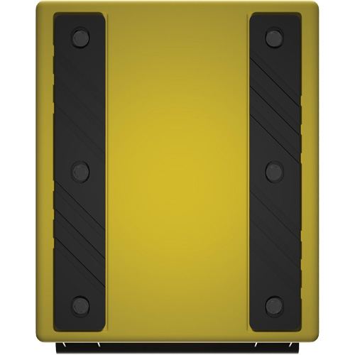 Cale de roue ultra-robuste pour l'exploitation mini&egrave;re Checkers Safety, PEHD, Jaune, 14-1/2" la x 17-1/2" p x 16" h Meunier Outillage Industriel