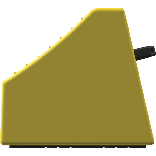 Cale de roue ultra-robuste pour l'exploitation mini&egrave;re Checkers Safety sans support, PEHD, Jaune, 14-1/2" la x 17-1/2" p x 16" h Meunier Outillage Industriel