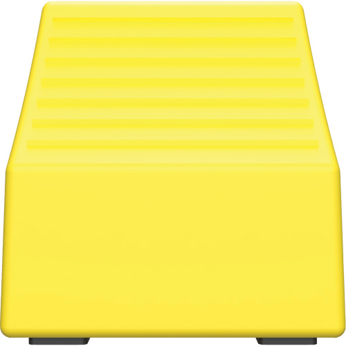 Cale de roue ultra-robuste pour l'exploitation mini&egrave;re Checkers Safety sans support, PEHD, Jaune, 14-1/2" la x 17-1/2" p x 16" h Meunier Outillage Industriel