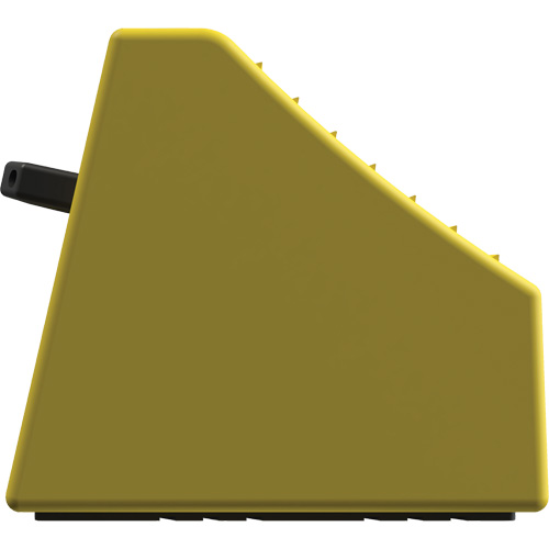 Cale de roue ultra-robuste pour l'exploitation mini&egrave;re Checkers Safety sans support, PEHD, Jaune, 14-1/2" la x 17-1/2" p x 16" h Meunier Outillage Industriel