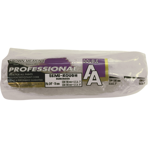 Manchon de rouleau &agrave; peinture synth&eacute;tique professionnel AA, Nap 19 mm (3/4"), 240 mm (9-1/2") l Meunier Outillage Industriel