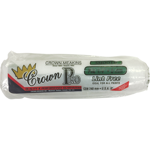 Professional Lint-Free Paint Roller Cover, 6 mm (1/4") Nap, 240 mm (9-1/2") L Meunier Outillage Industriel