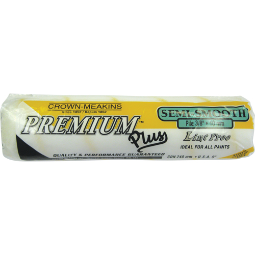 Professional Lint-Free Paint Roller Cover, 10 mm (3/8") Nap, 240 mm (9-1/2") L Meunier Outillage Industriel