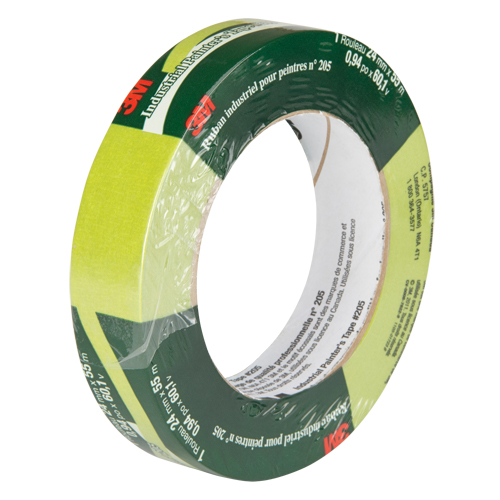 Painter's Masking Tape 205, 24 mm (1") x 55 m (180'), Green Meunier Outillage Industriel