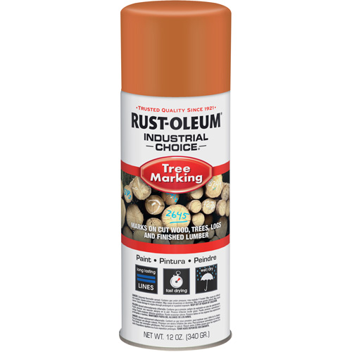 Peinture pour le marquage des arbres Industrial Choice T1600, 12 oz, Canette a&eacute;rosol Meunier Outillage Industriel