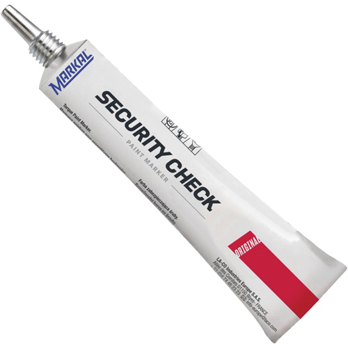 Marqueur de peinture de contr&ocirc;le de s&eacute;curit&eacute;, 1,7 oz, Tube, Rouge Meunier Outillage Industriel