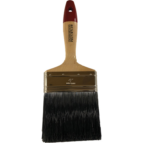 Paint Brush, Poly/Nylon, Wood Handle, 4" Width Meunier Outillage Industriel