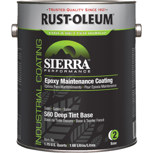 Rev&ecirc;tement dentretien &eacute;poxydique &agrave; base deau Sierra Performance S60  Couche de base opaque, Gallon, Base &agrave; teinter Meunier Outillage Industriel