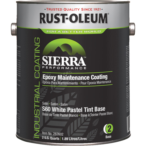 Sierra Performance S60 Water-Based Epoxy Maintenance Coating Pastel Base, Gallon, Tint Base Meunier Outillage Industriel