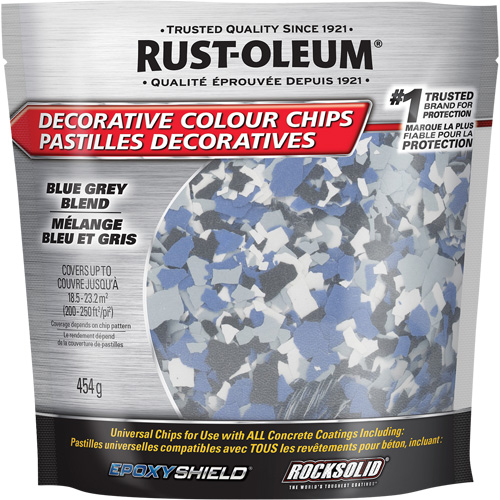 Pastilles de couleur d&eacute;coratives, 474 g, Sac, M&eacute;lange bleu gris Meunier Outillage Industriel