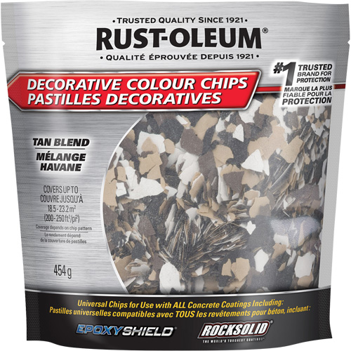 Pastilles de couleur d&eacute;coratives, 474 g, Sac, M&eacute;lange havane Meunier Outillage Industriel