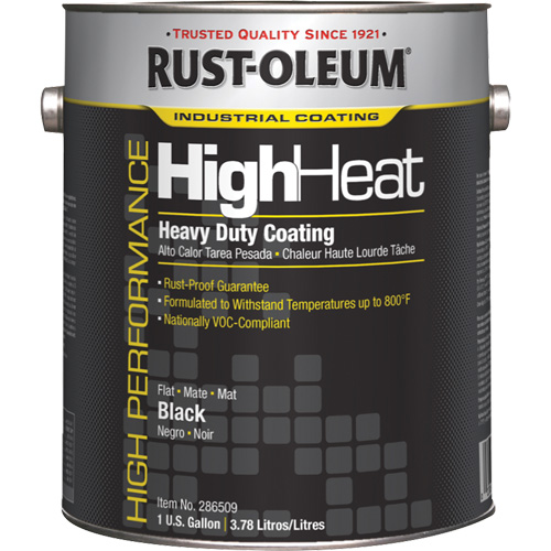 Heavy-Duty High Heat Coating, Gallon, Black Meunier Outillage Industriel