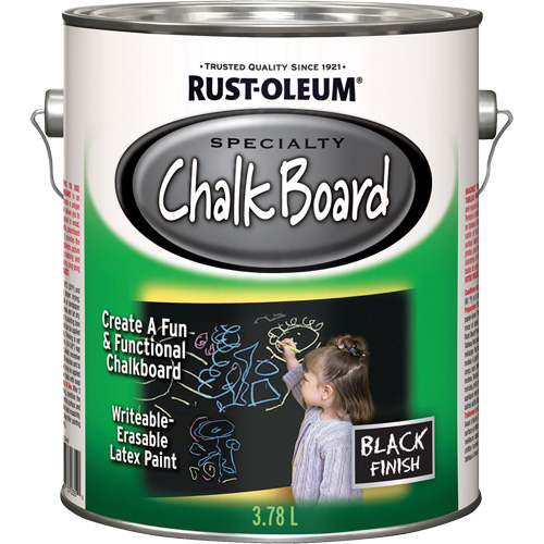 Specialty Chalk Board Paint, 3.78 L, Gallon, Black Meunier Outillage Industriel