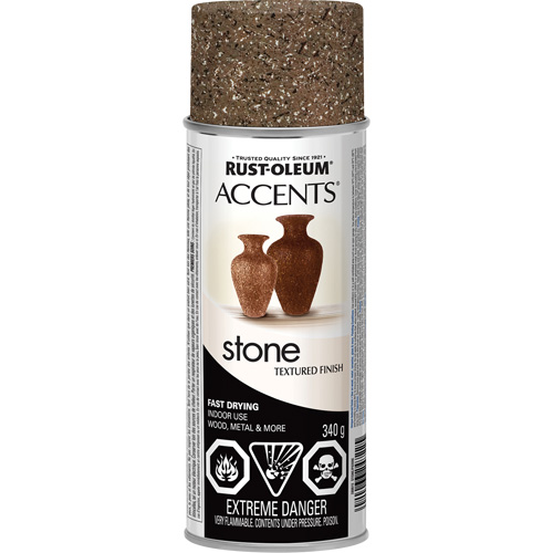 Accents&reg; Stone Creations Spray Paint, Aerosol Can, Sienna Stone Meunier Outillage Industriel