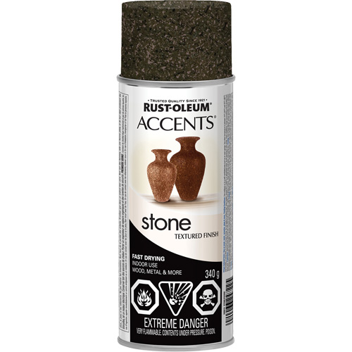 Accents&reg; Stone Creations Spray Paint, Aerosol Can, Granite Stone Meunier Outillage Industriel