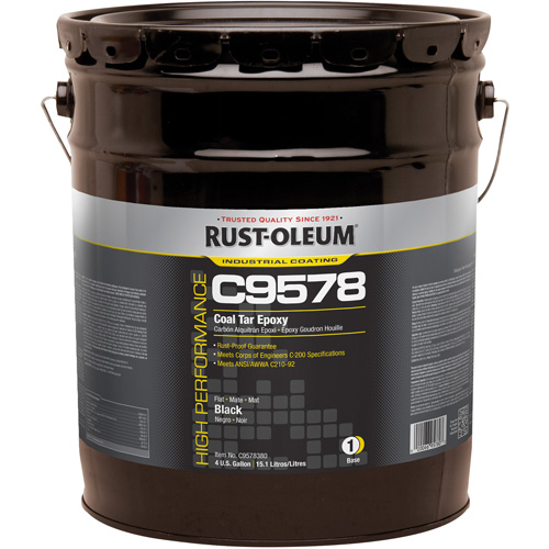 C9578 System Coal Tar High Solids Epoxy, 4 gal., Pail Meunier Outillage Industriel