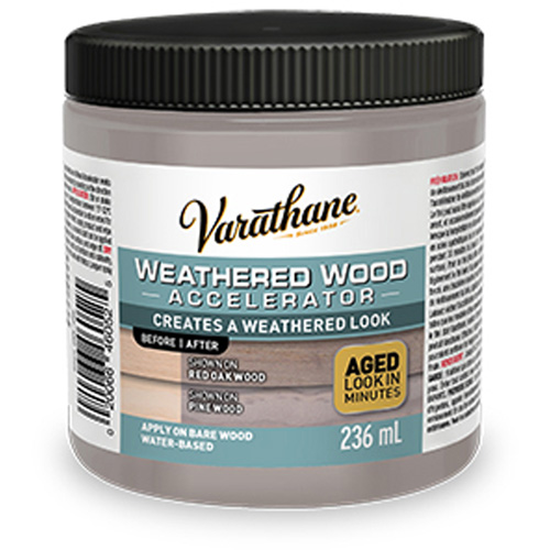 Acc&eacute;l&eacute;rateur de vieillissement du bois Varathane, 236 ml, Canette, Gris Meunier Outillage Industriel