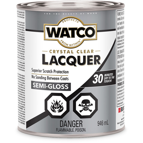 Laque pour bois Watco, 946 ml, Transparent, Semi-brillant Meunier Outillage Industriel