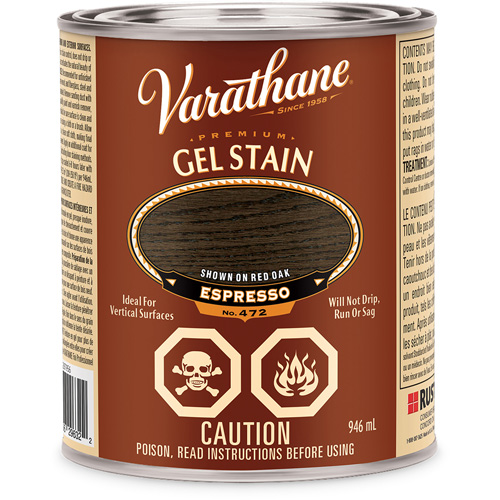 Varathane&reg; Premium Gel Stain, 946 ml, Espresso Meunier Outillage Industriel