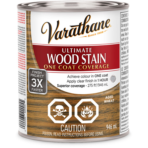 Varathane&reg; Ultimate Wood Stain, 946 ml, Aged Wheat Meunier Outillage Industriel