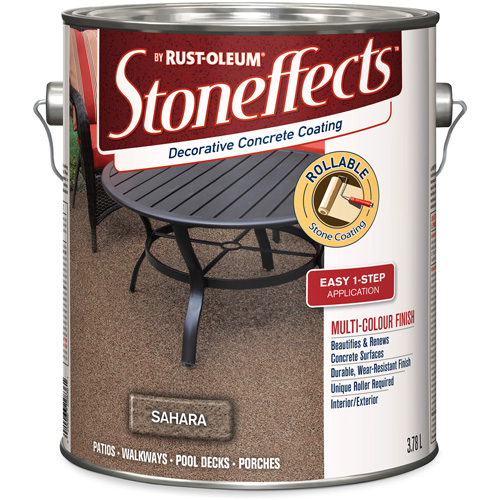 Rev&ecirc;tement de b&eacute;ton d&eacute;coratif Stoneffects, 3,78 L, Textur&eacute;, Beige Meunier Outillage Industriel