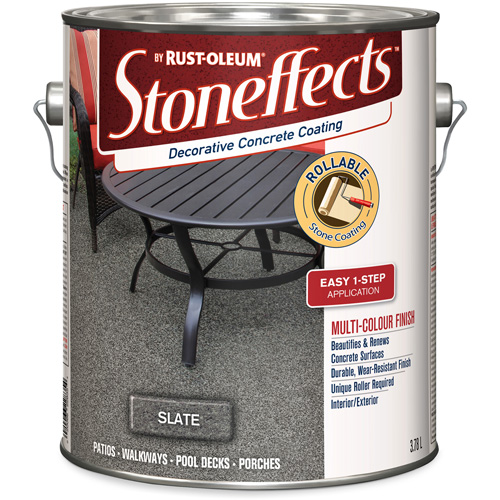 Rev&ecirc;tement de b&eacute;ton d&eacute;coratif Stoneffects, 3,4 L, &agrave; solvants, Textur&eacute;, Gris Meunier Outillage Industriel