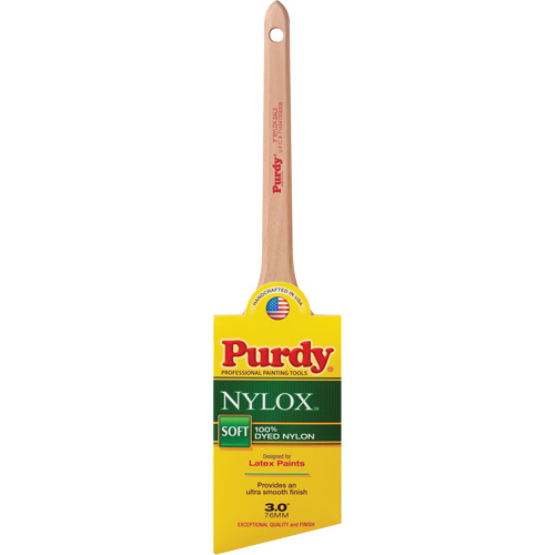 Nylox Dale Paint Brush, Nylon, Wood Handle, 3" Width Meunier Outillage Industriel