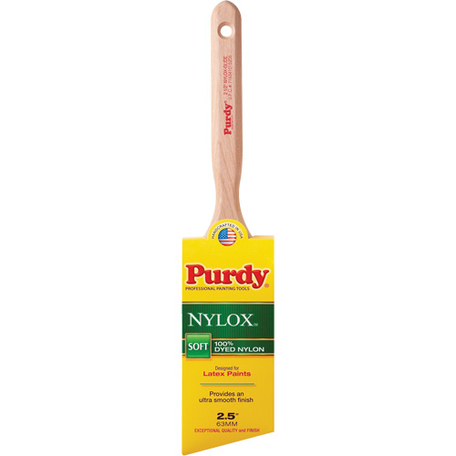 Pinceau Nylox Glide, Nylon, Manche Bois, Largeur de 2-1/2" Meunier Outillage Industriel