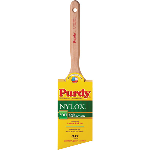 Nylox Glide Paint Brush, Nylon, Wood Handle, 3" Width Meunier Outillage Industriel