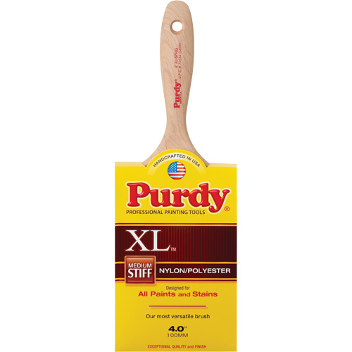 Pinceau XL Sprig, Poly/nylon, Manche Bois, Largeur de 4" Meunier Outillage Industriel
